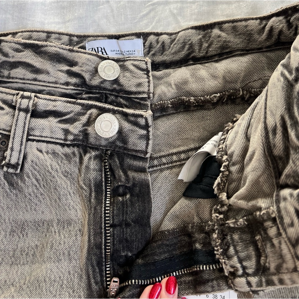 NWT Zara Double Waistband Jeans